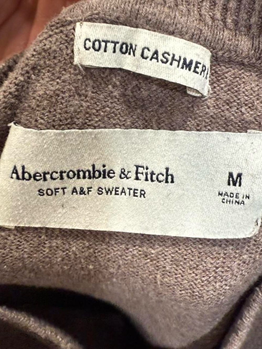Y2K Abercrombie & Fitch Logo Cotton Cashmere Long Sleeve Shirt - Picture 3 of 3